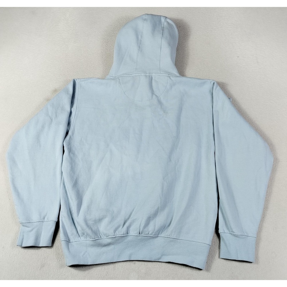 Smart Blanks Hoodie Sweatshirt Mens Small Blue DRIP Rose Graphic Fleece Floral - Picture 2 of 9